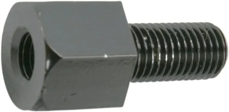 Universal Mirror Adapters and Risers – Adapters - Black; Male Thread: 10 mm; Female Thread: 8 mm