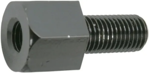 Universal Mirror Adapters and Risers – Adapters - Black; Male Thread: 10 mm; Female Thread: 8 mm
