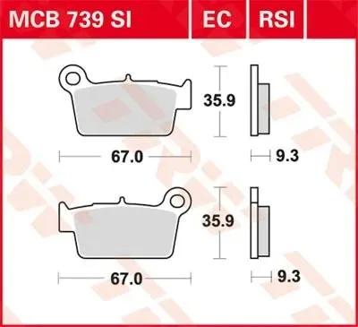 Disc Brake Pads – MCB739