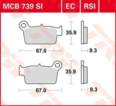 Disc Brake Pads – MCB739