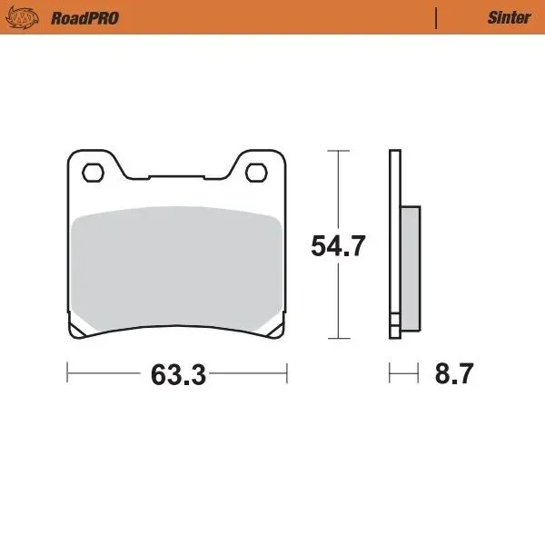 Moto-Master Road Brake Pads – Front Pad (Sinter Compound)