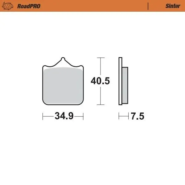 Moto-Master Road Brake Pads – Front Pad (Sinter Compound)