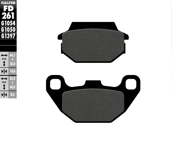Brake Pads – Semi-Metallic Rear