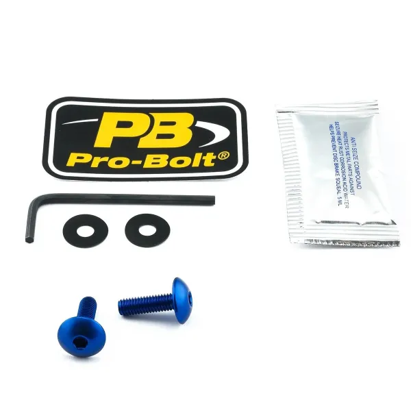 Aluminum Windshield Bolt Kits – Blue