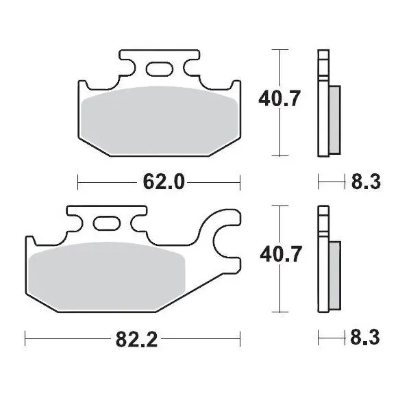Brake Pads – Front 11 Compound Left