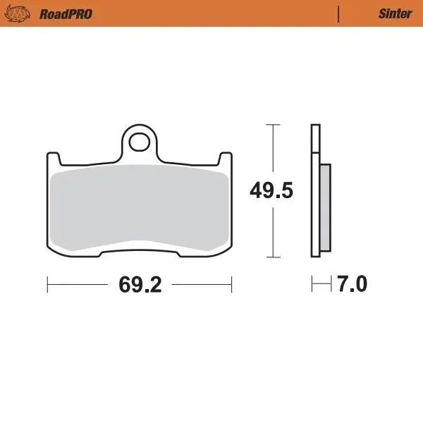 Moto-Master Road Brake Pads – Front Pad (Sinter Compound)