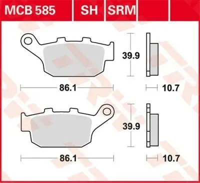 Disc Brake Pads – Mcb 585