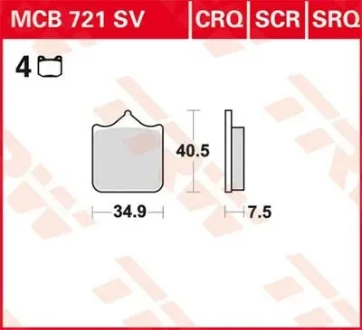Disc Brake Pads – Mcb 721