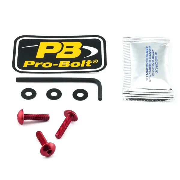 Aluminum Windshield Bolt Kits – Red