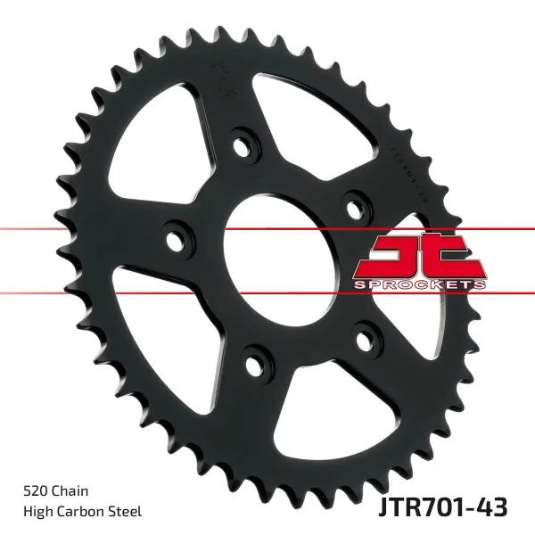 LED Battery Gauges – Induction Hardened Black Zinc Finish Rear Sprockets “Bk” - Rear Sprocket