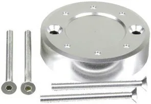 Aluminum Reservoir Round Front/Rear Brake Caps – Front Brake Reservoir Caps - Silver