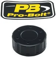 Aluminum Reservoir Round Clutch Caps – Black