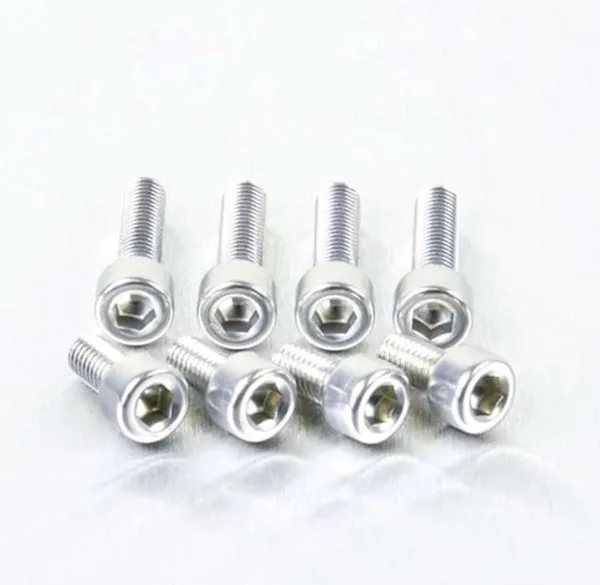 Aluminum Fuel Cap Screw Kits – Silver