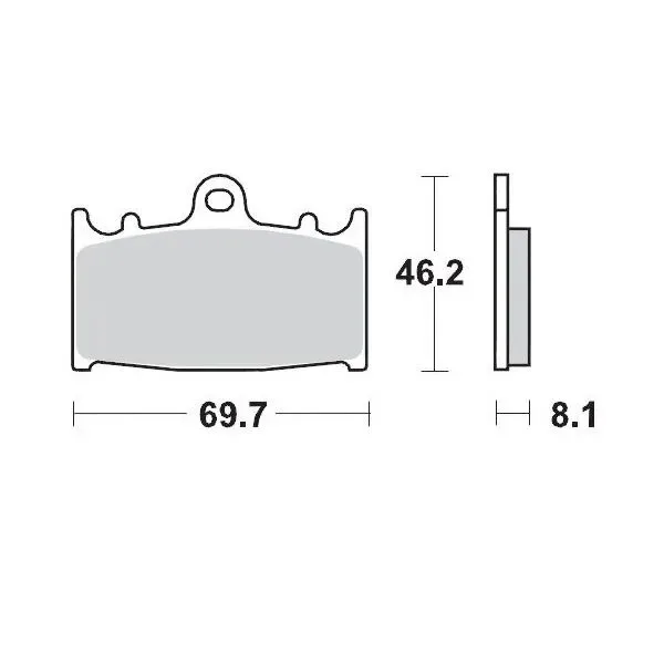Moto-Master Road Brake Pads – Front Pad (Ceramic Compound)