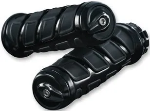 Kuryakyn UNIVERSAL GRIPS KINETIC - BLACK - 1" BARS