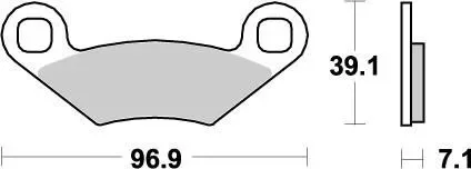 Brake Pads – Front 21 Compound Left