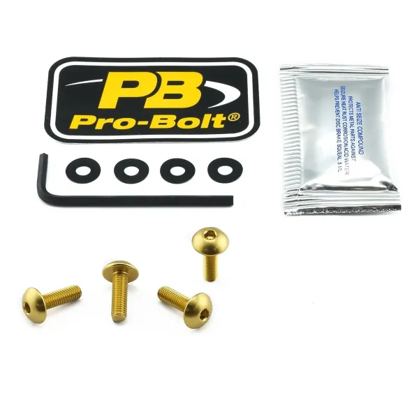 Aluminum Windshield Bolt Kits – Gold