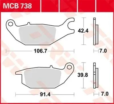 Disc Brake Pads – Mcb 738