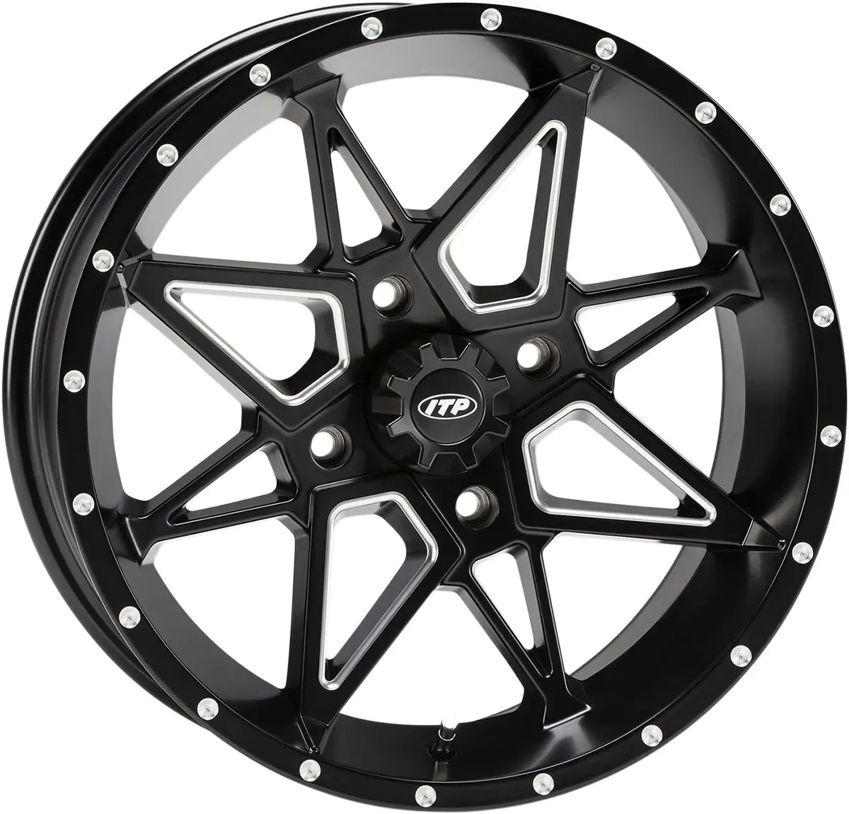 ITP Tornado Wheels – 14x7; Offset: 2+4; Bolt Pattern: 4/110