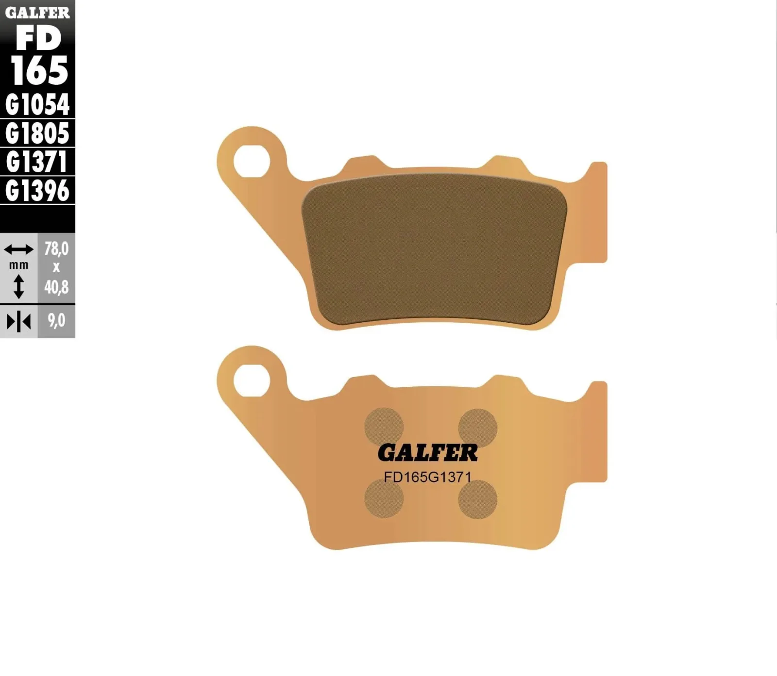 Galfer Brake Pads – Sintered Street Rear