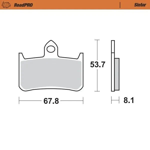 Moto-Master Road Brake Pads – Front Pad (Sinter Compound)