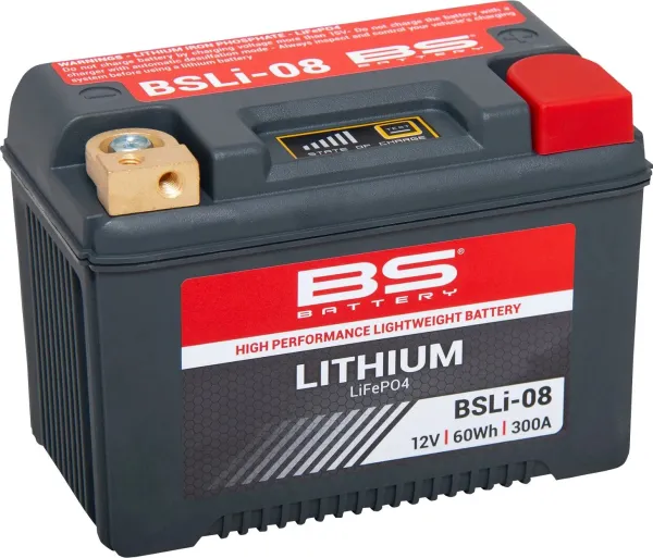 High Performance Lithium Batteries – YTX14L, YB16CL-B, YTX14L-BS, YTX15L-BS, YB16L-B, YB16HL-A-CX, YB16CL-B, YB18L-A; Capacity (AH/10HR): 5; Power (Wh): 60; Cca (En): 300; Length (MM): 148; Width (MM): 86; Height (MM): 105; Approx. Weight (KG.): 1,16; Ter