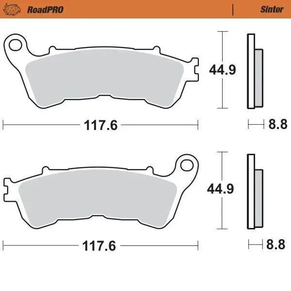 Moto-Master Road Brake Pads – Front Pad (Sinter Compound)