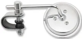 76 MM (3”) Chrome Stamped Mirrors – Clamp Style - 10 cm (4”)