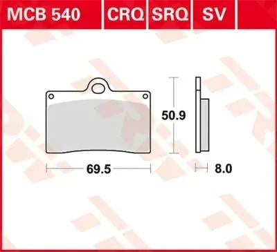 Disc Brake Pads – Mcb 540