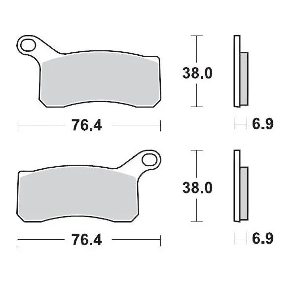 Brake Pads – Front 11 Compound Left