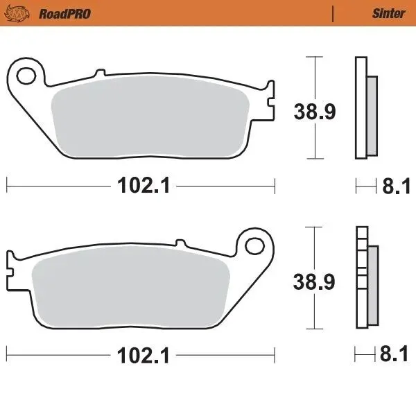 Moto-Master Road Brake Pads – Front Pad (Sinter Compound)