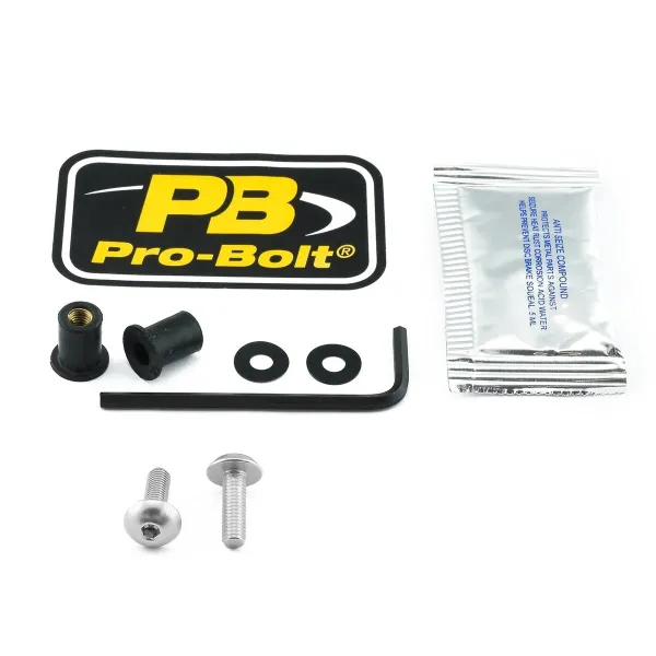 Aluminum Windshield Bolt Kits – Silver