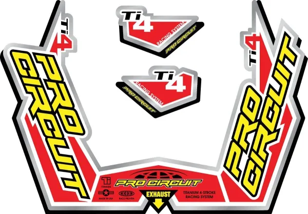 Pro Circuit EXHAUST STICKER KT TI4-GP
