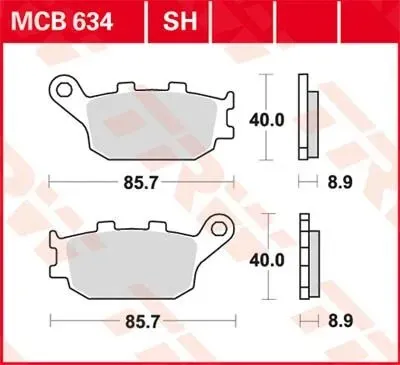 Disc Brake Pads – Mcb 634