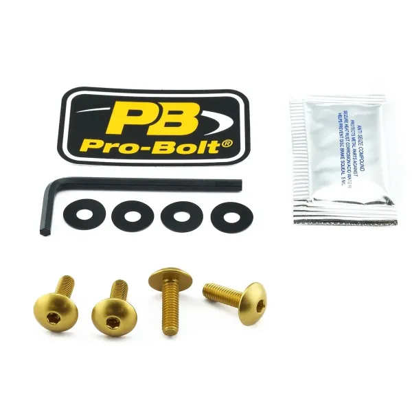 Aluminum Windshield Bolt Kits – Gold