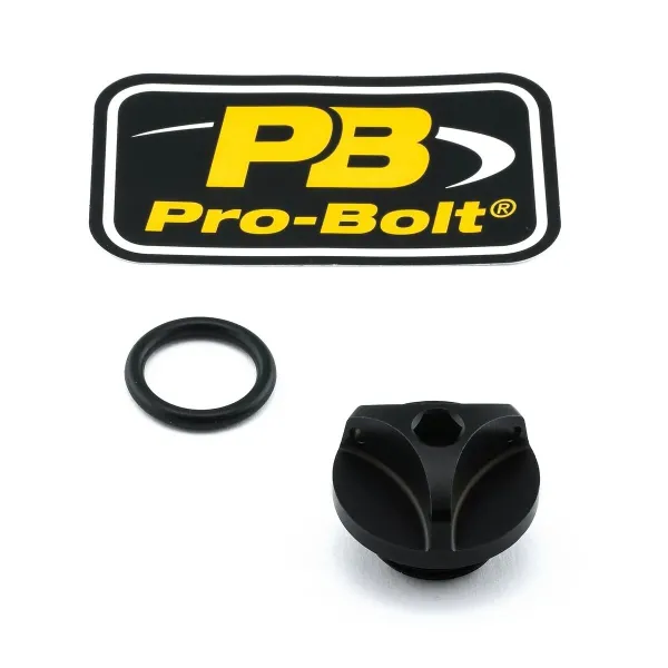 Aluminum Oil Filler Caps – Black