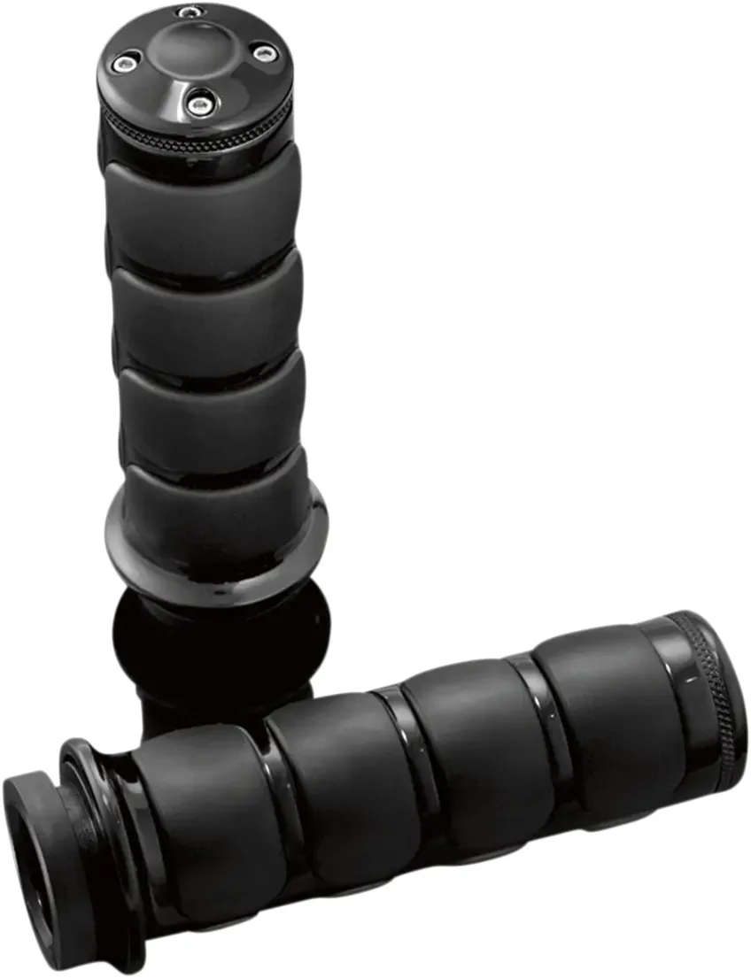Kuryakyn GRIPS ISO - HONDA & SUZUKI - BLACK - 1" BARS