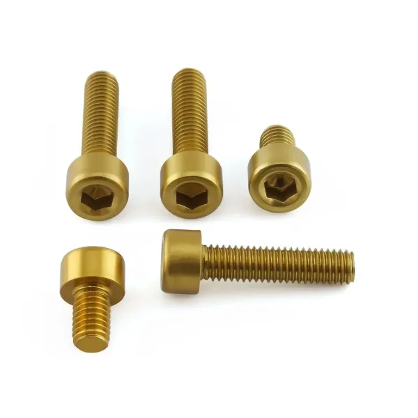 Aluminum Fuel Cap Screw Kits – Gold