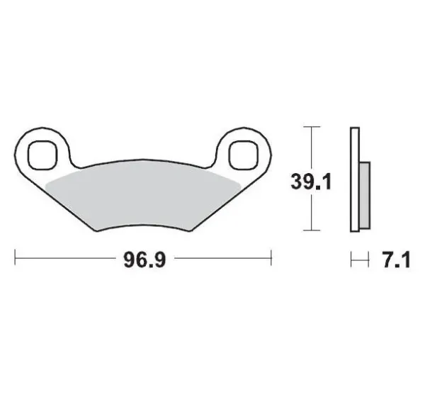 Brake Pads – Front 11 Compound Left