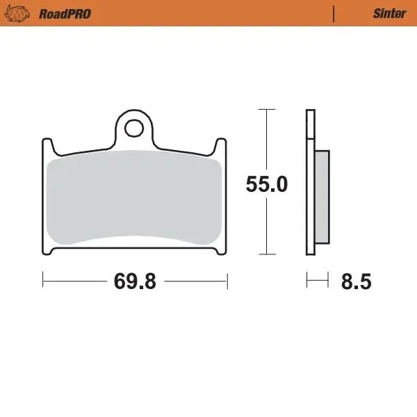 Moto-Master Road Brake Pads – Front Pad (Sinter Compound)