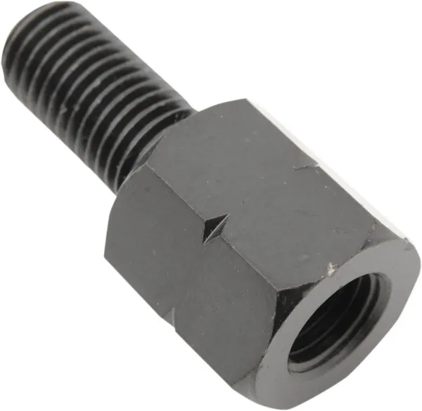 Universal Mirror Adapters and Risers – Adapters - Black; Male Thread: 10 mm; Female Thread: 10 mm L/H
