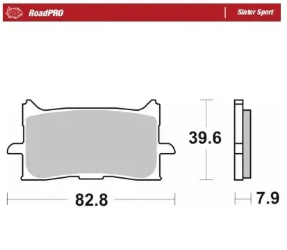 Moto-Master Road Brake Pads – Front Pad (Sinter Sport Compound)