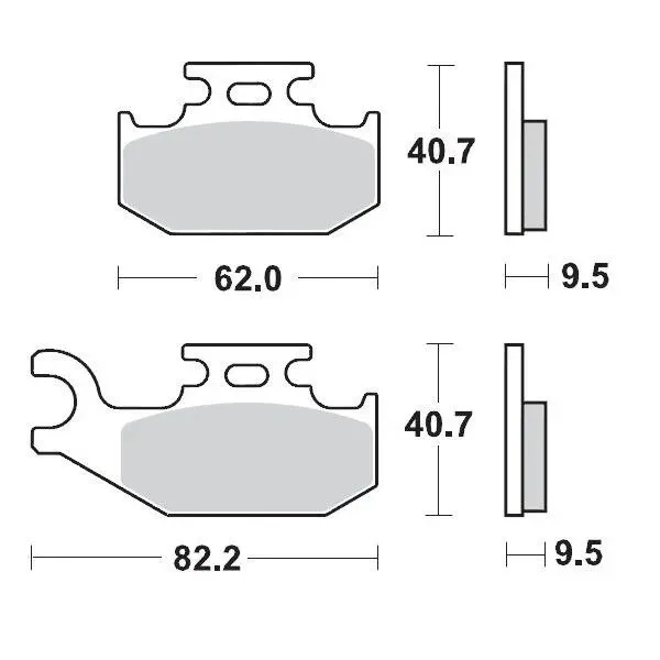 Brake Pads – Front 11 Compound Right