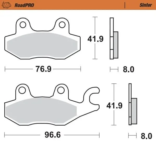 Moto-Master Road Brake Pads – Front Pad (Sinter Compound)