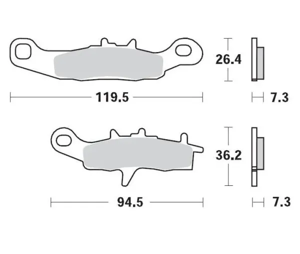 Brake Pads – Front 12 Compound