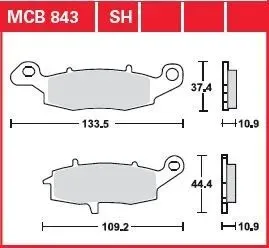 Disc Brake Pads – Mcb 843