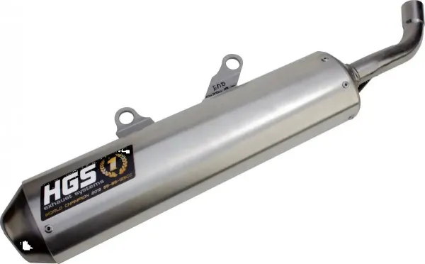 2-STROKE Pipes and 2-STROKE Silencers – Alu Gray Silencer w/ Steel End Cap