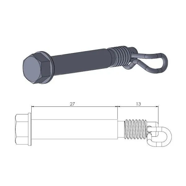 Brake Pad Caliper Hanger Pins – Rear