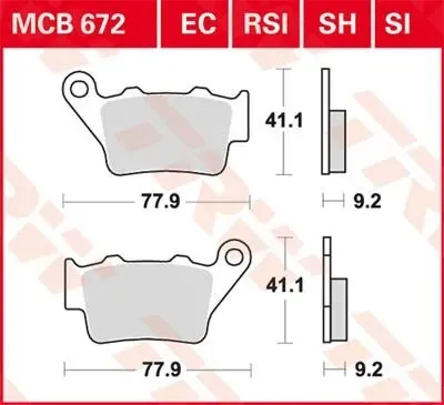 Disc Brake Pads – Mcb 672