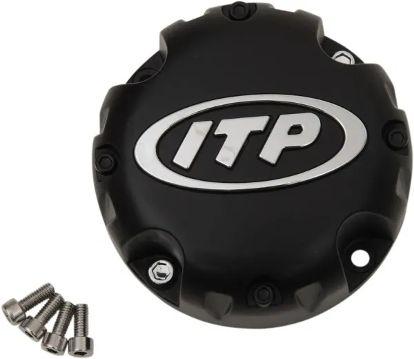ITP Wheel Kit Accessories – CAP 4/110, 4/115, 4/137, 4/156 (SOLD EACH) - Fits all Arctic Cat wheel and kit applications; COLOR: Black